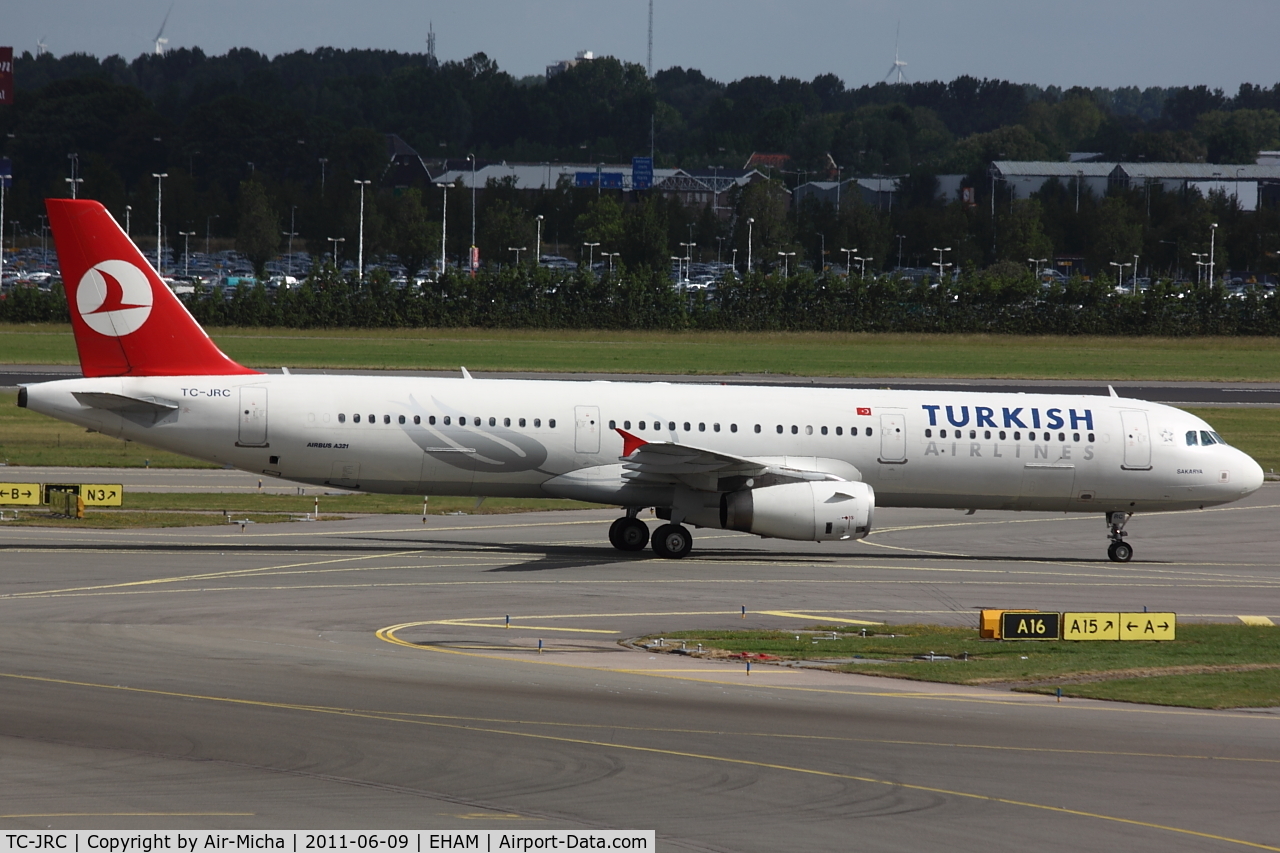 TC-JRC, 2006 Airbus A321-231 C/N 2999, Turkish Airlines, Name: Sakarya
