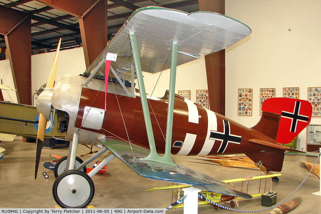 N1094G, Siemens-Schuckert (SSW) D-IV C/N S10, Swanson Carl R SSW D-IV, c/n: S10 at Planes of Fame Museum , Valle AZ