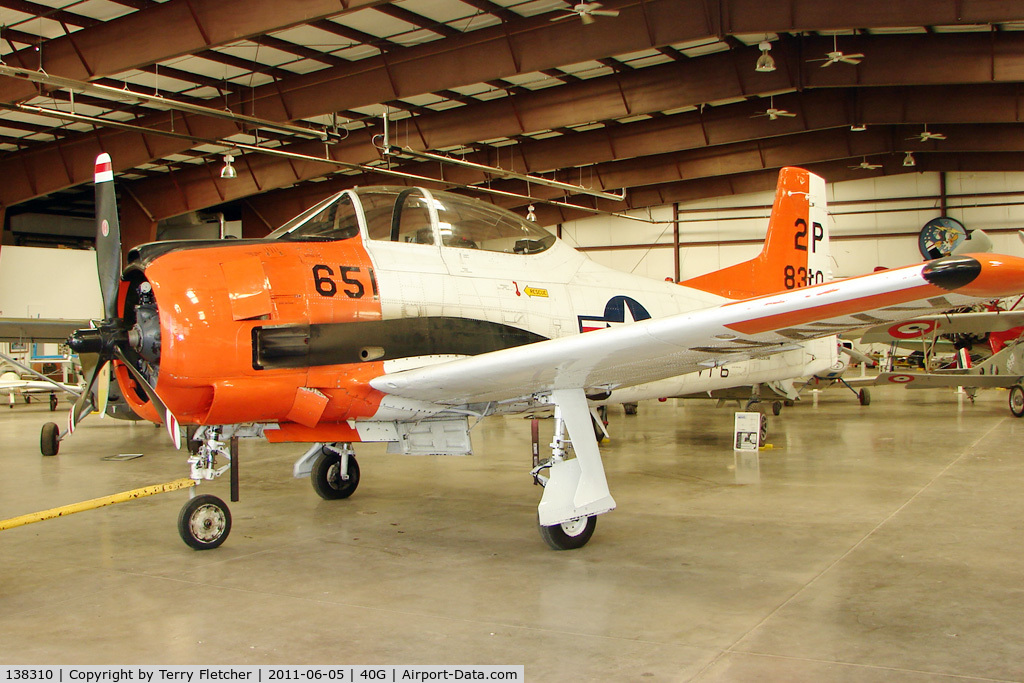 138310, 1954 North American T-28B Trojan C/N 200-381, 1954 North American T-28B, c/n: 138310 at Planes of Fame Museum Valle AZ
