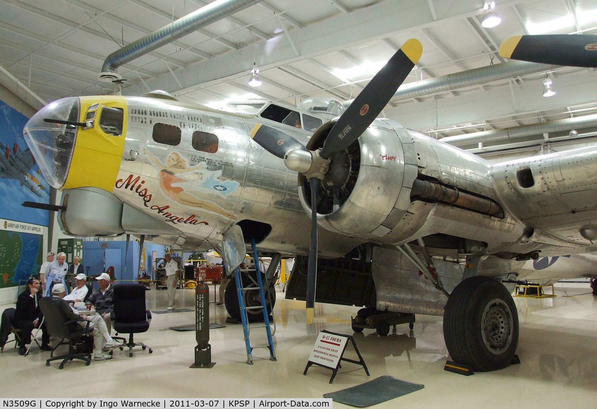 N3509G, 1944 Boeing B-17G Flying Fortress C/N Not found 44-85778, Boeing B-17G Flying Fortress at the Palm Springs Air Museum, Palm Springs CA