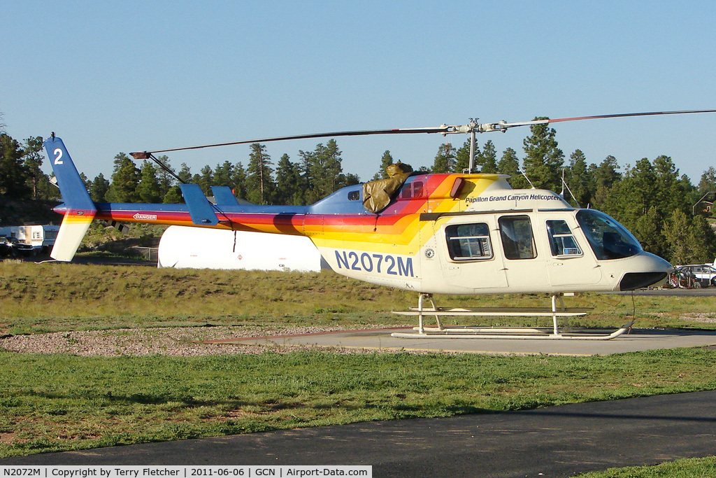 N2072M, 1982 Bell 206L-1 LongRanger II C/N 45720, 1982 Bell Helicopter Textron 206L-1, c/n: 45720 at Grand Canyon