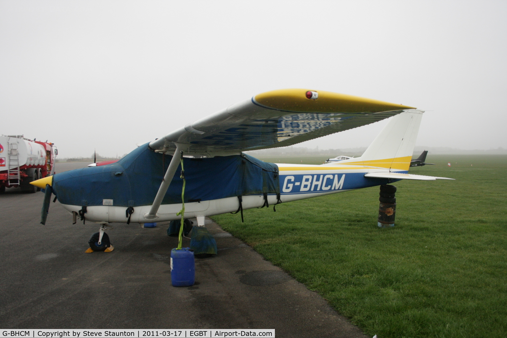 G-BHCM, 1967 Reims F172H Skyhawk C/N 0468, Taken at Turweston Airfield March 2010
