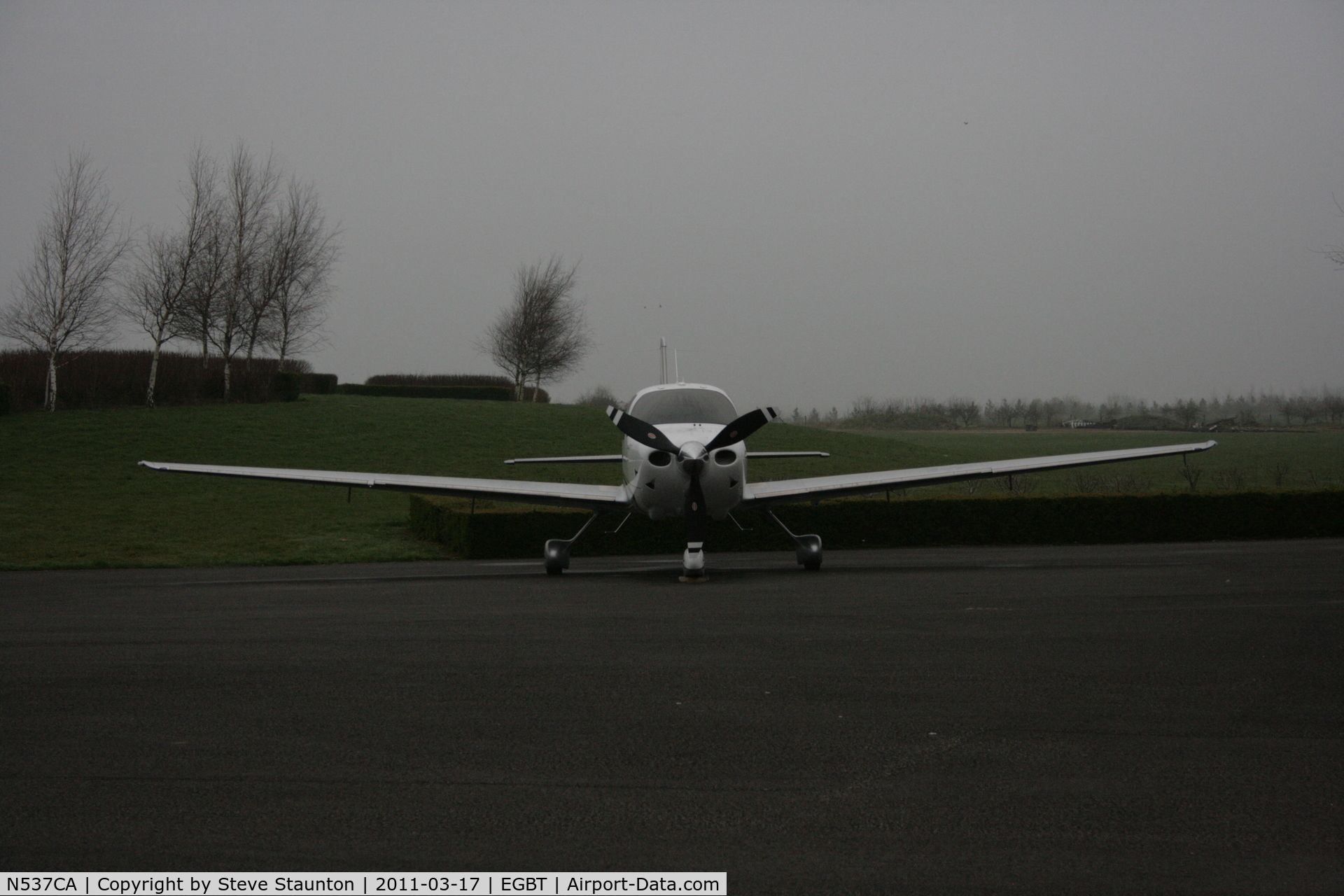 N537CA, Cirrus SR22T C/N 0015, Taken at Turweston Airfield March 2010