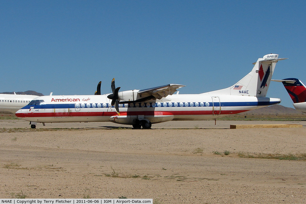 N4AE, 1991 ATR 72-212 C/N 244, 1991 ATR 72-212, c/n: 244 stored at Kingman
