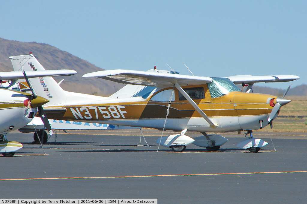 N3758F, 1966 Cessna 172H C/N 17255253, 1966 Cessna 172H, c/n: 17255253 at Kingman