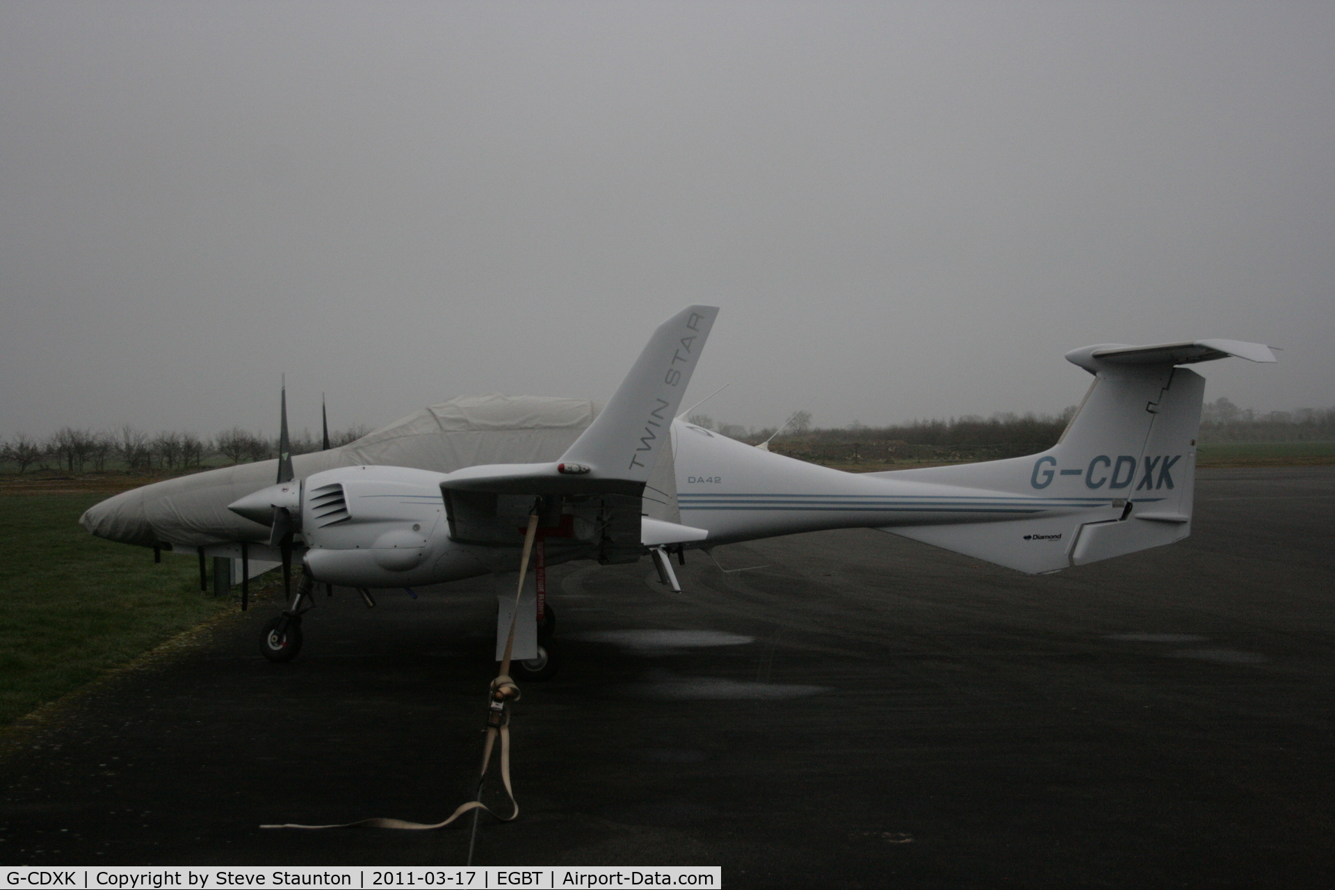 G-CDXK, 2006 Diamond DA-42 Twin Star C/N 42.136, Taken at Turweston Airfield March 2010