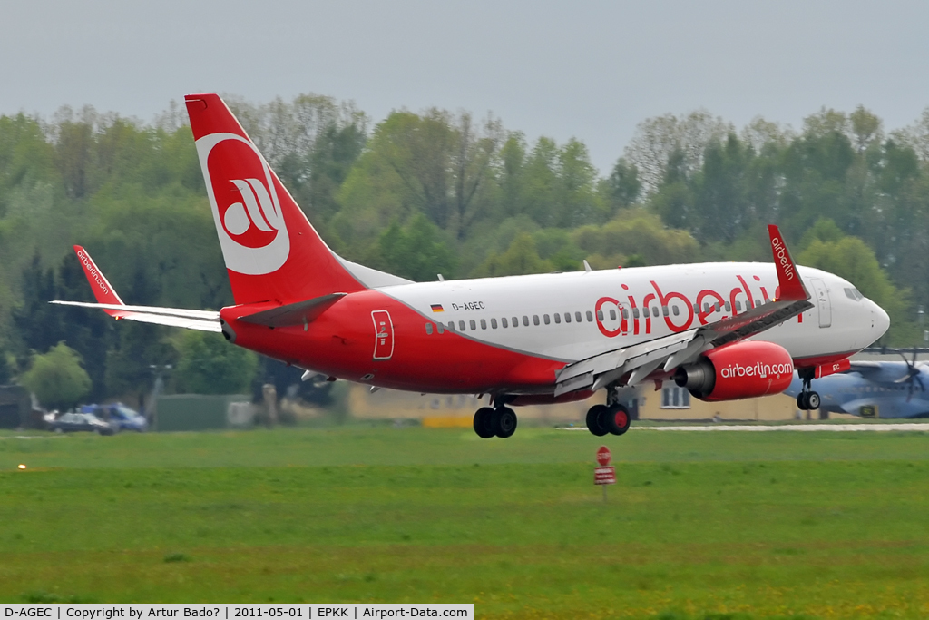 D-AGEC, 2009 Boeing 737-76J C/N 36118, Airberlin