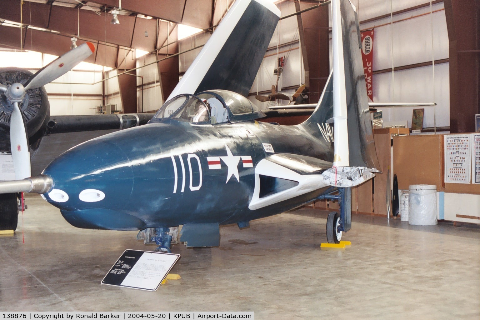 138876, Grumman F9F-6 Cougar C/N Not found 138876, Pueblo Weisbrod Aircraft Museum