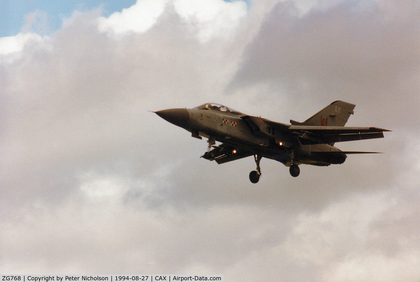 ZG768, Panavia Tornado F.3 C/N 886/AS135/3435, Another view of the 56[Reserve] Squadron Tornado F.3, callsign Phoenix 2, at the 1994 Carlisle Airshow.