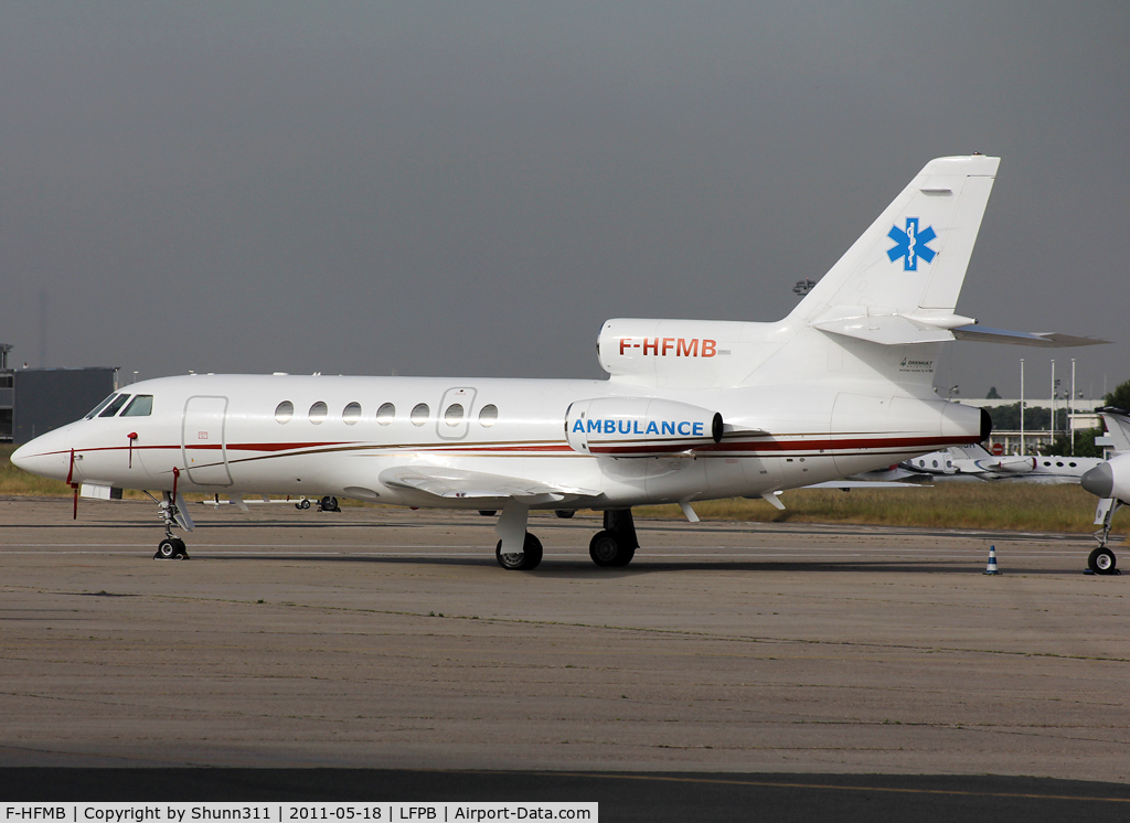 F-HFMB, 1987 Dassault Falcon 50 C/N 185, Parked with additional 