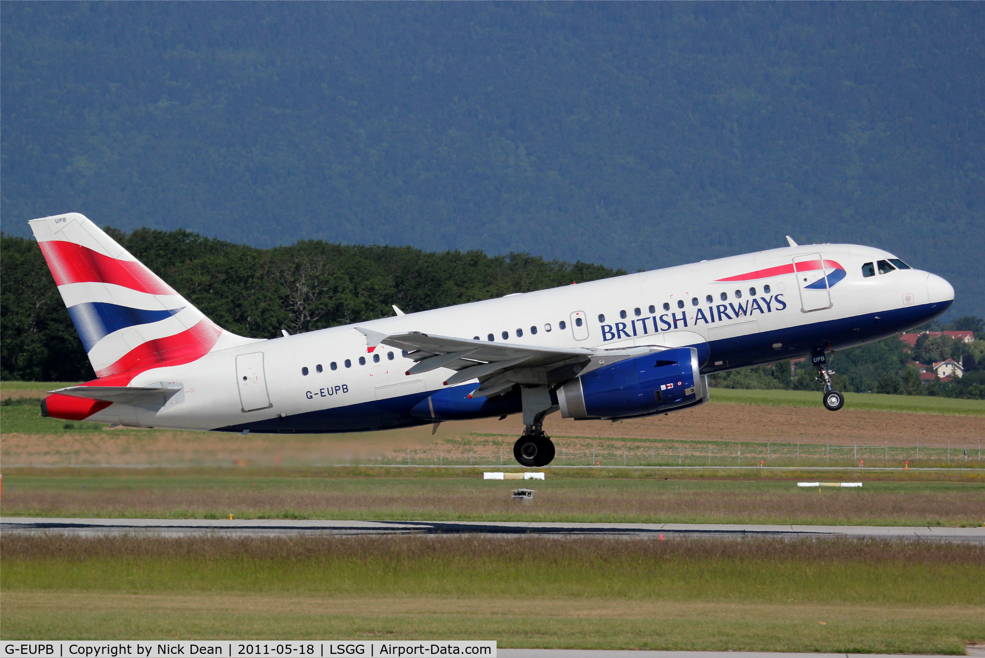 G-EUPB, 1999 Airbus A319-131 C/N 1115, LSGG/GVA