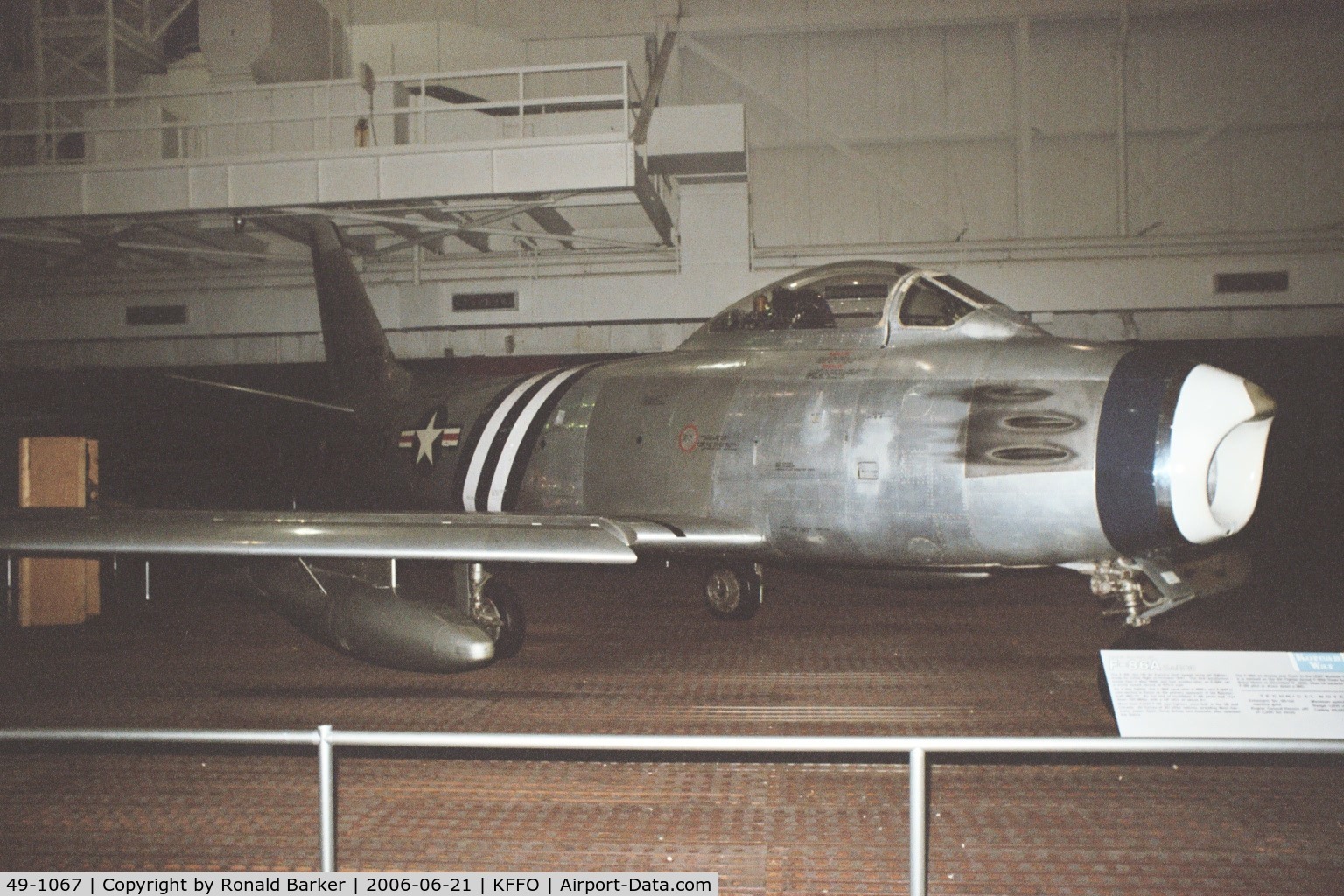 49-1067, 1949 North American F-86A-5-NA Sabre C/N 161-61, National Museum of the Air Force
49-1067 painted as 49-1236