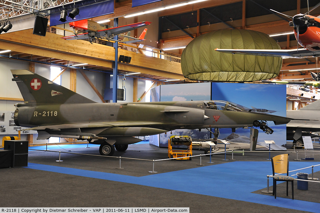 R-2118, Dassault Mirage IIIRS C/N 17-26-150/1038, Swiss Air Force Mirage 3