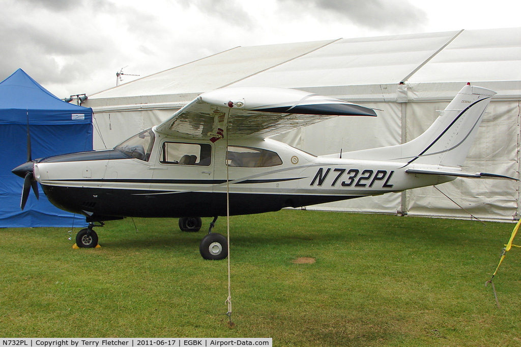 N732PL, 1976 Cessna T210M Turbo Centurion C/N 21061665, 1976 Cessna T210M, c/n: 21061665 exhibited at AeroExpo 2011 at Sywell