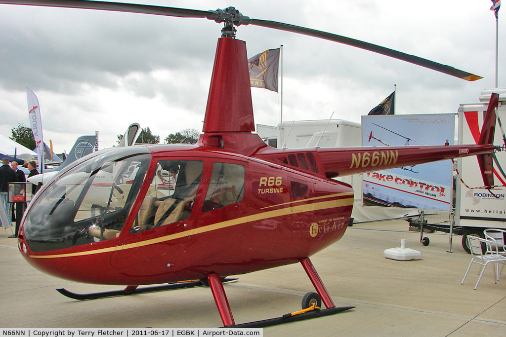 N66NN, 2011 Robinson R66 Turbine C/N 0016, Robinson Helicopter Co R66, c/n: 0017 display at 2011 AeroExpo at Sywell