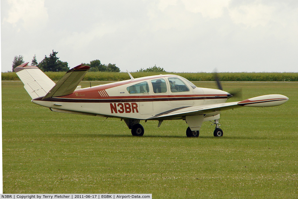 N3BR, 1973 Beech V35B Bonanza C/N D-9447, Visitor on Day 1 of 2011 AeroExpo at Sywell