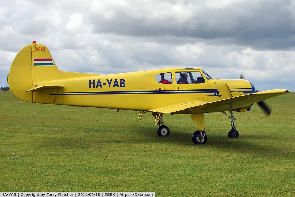 HA-YAB, 1999 Yakovlev Yak-18T C/N 12-35, 1999 Yakovlev Yak-18T, c/n: 1235 at Sywell