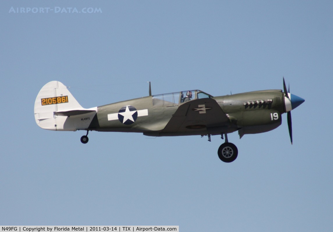 N49FG, 1943 Curtiss P-40N Warhawk C/N 29623, P-40N