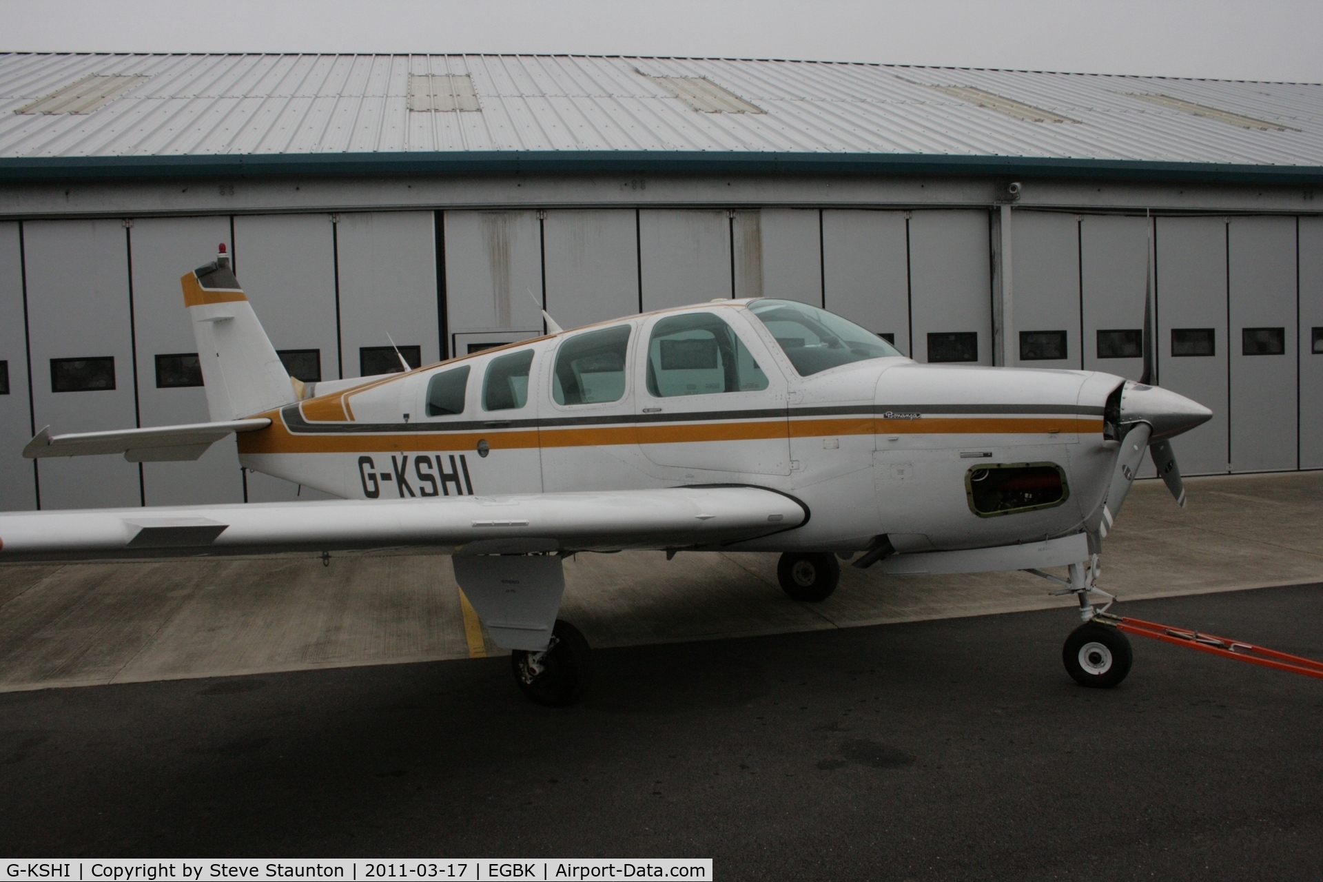 G-KSHI, 1987 Beechcraft A36 Bonanza C/N E-2353, Taken at Sywell Airfield March 2011