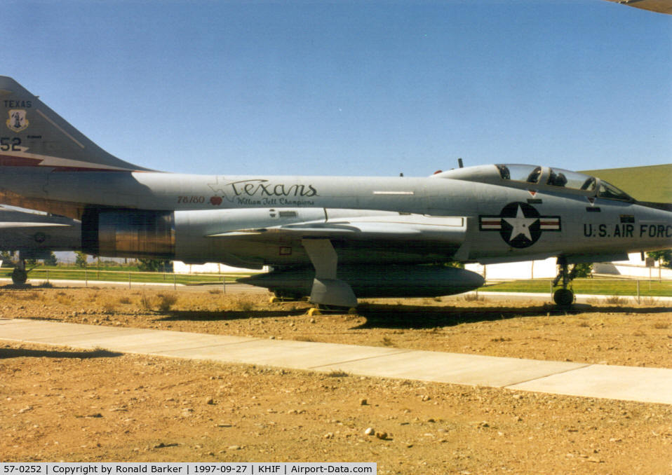 57-0252, McDonnell F-101B Voodoo C/N 430, Hill Aerospace Museum