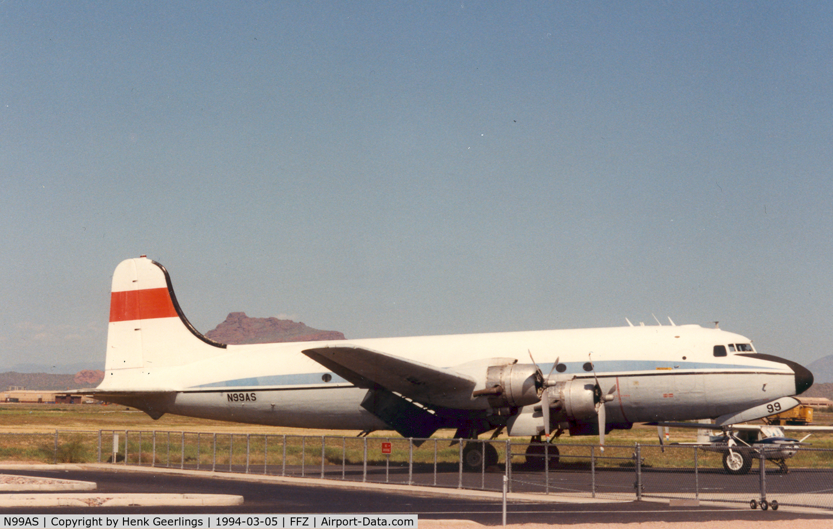N99AS, Douglas C-54D Skymaster (DC-4) C/N 22203/653, CAF Museum , AZ-Wing , Mesa Falcon Field , AZ