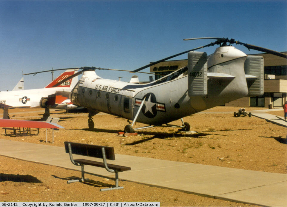 56-2142, 1956 Piasecki H-21C Shawnee C/N C.304, 56-2142 painted as 54-4004Hill Aerospace Museum