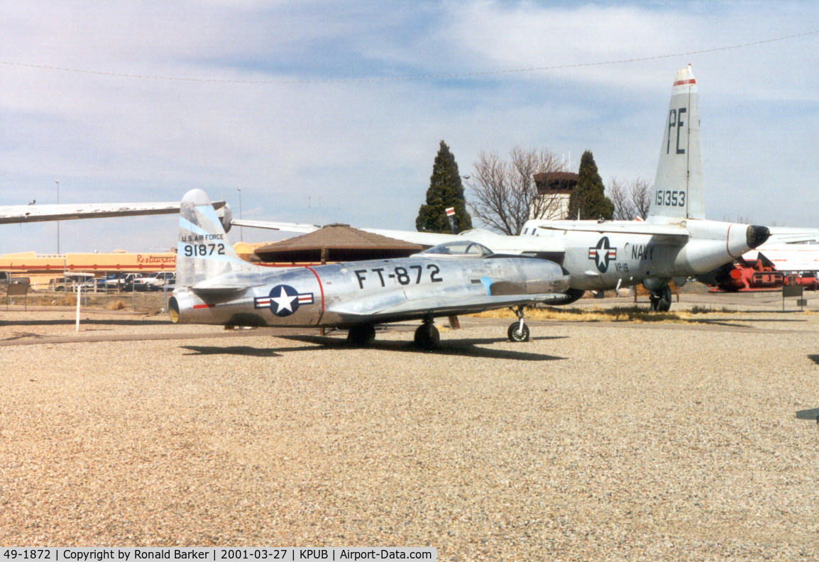49-1872, 1949 Lockheed P-80C Shooting Star C/N 080-2699, Pueblo Weisbrod Aircraft Museum