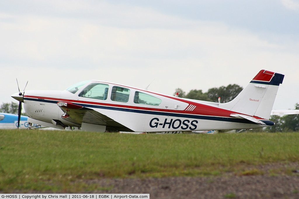 G-HOSS, 1987 Beech F33A Bonanza C/N CE-1151, at AeroExpo 2011