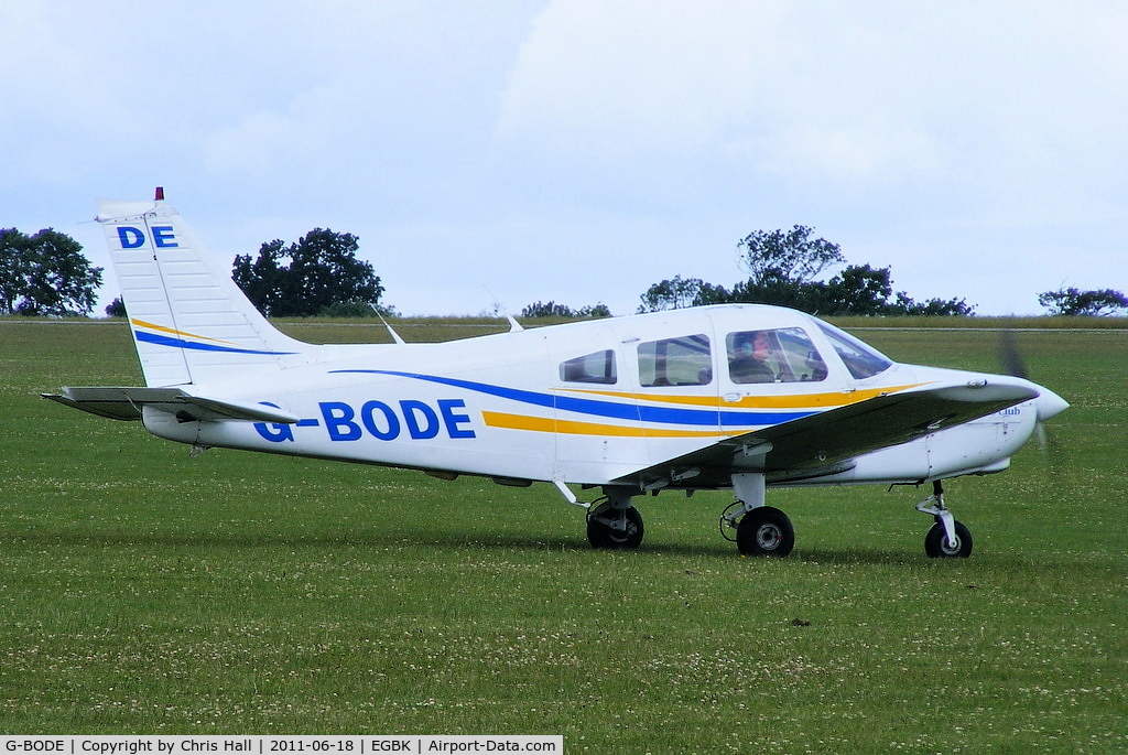 G-BODE, 1988 Piper PA-28-161 Cherokee Warrior II C/N 2816039, at AeroExpo 2011