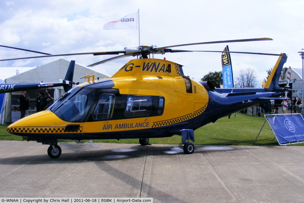 G-WNAA, 2000 Agusta A-109E Power C/N 11090, at AeroExpo 2011