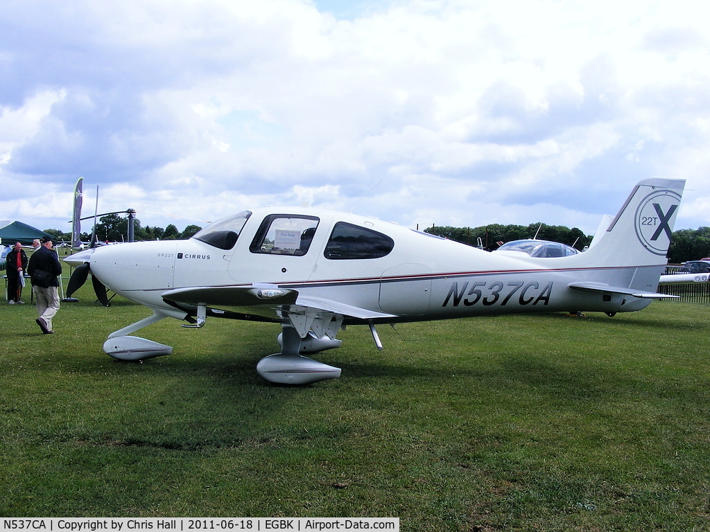 N537CA, Cirrus SR22T C/N 0015, at AeroExpo 2011