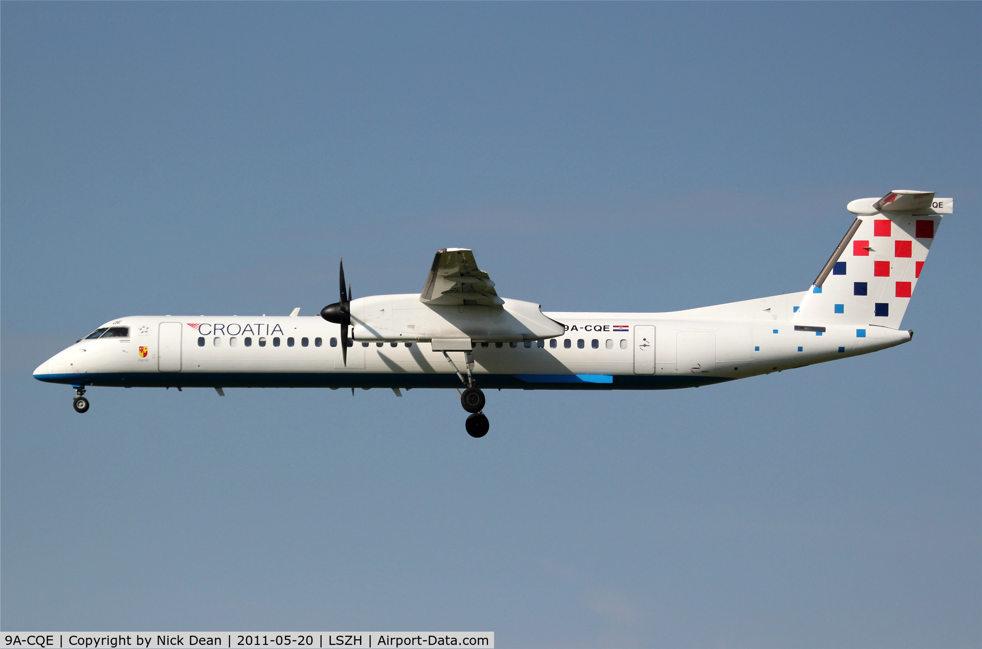 9A-CQE, 2010 De Havilland Canada DHC-8-402Q Dash 8 C/N 4300, LSZH/ZRH