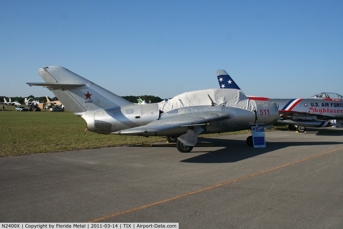 N2400X, 1953 PZL-Mielec SBLim-2 (MiG-15UTI) C/N 1A06027, Mig-15