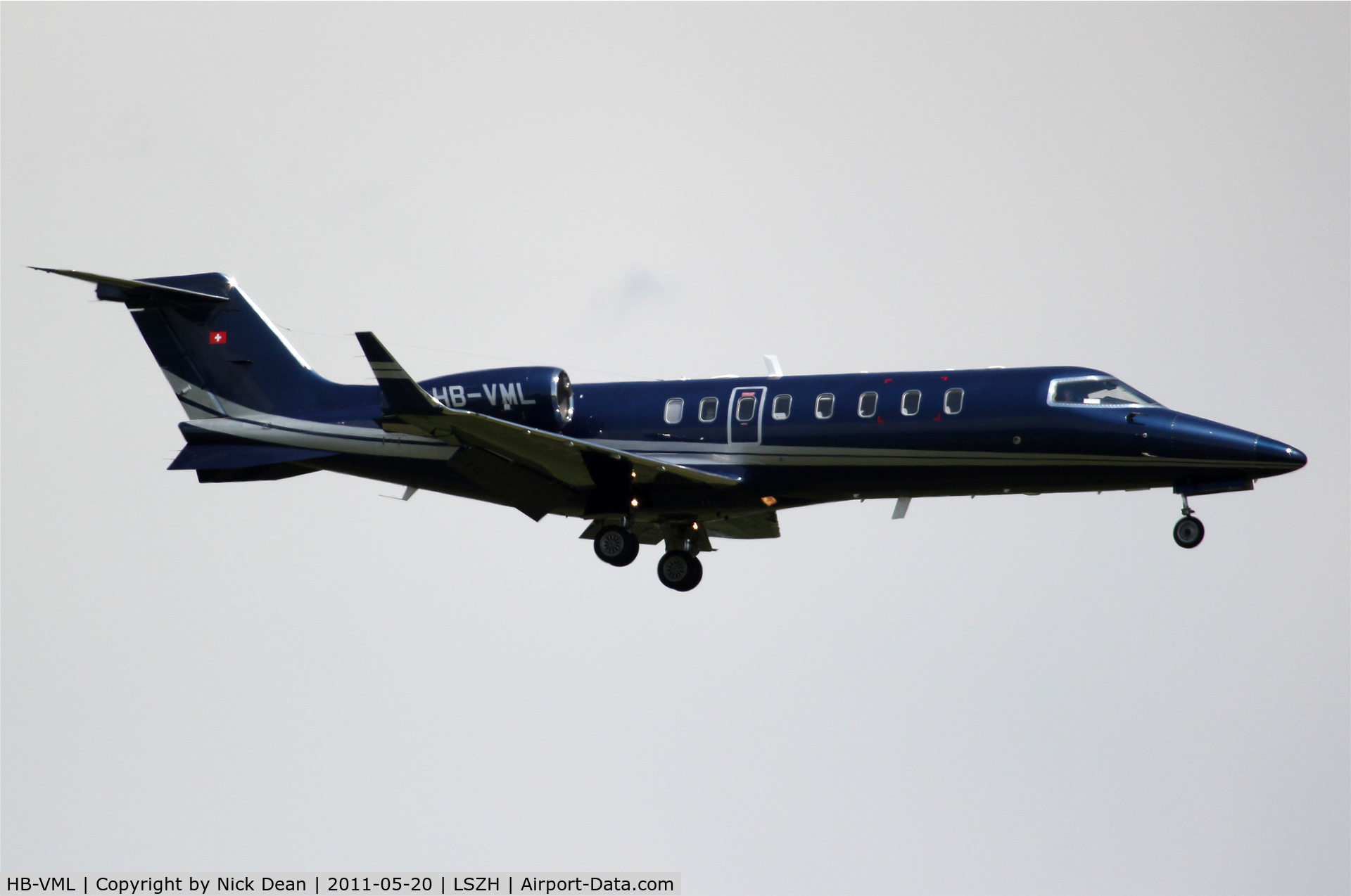 HB-VML, 2000 Learjet 45 C/N 45-084, LSZH/ZRH