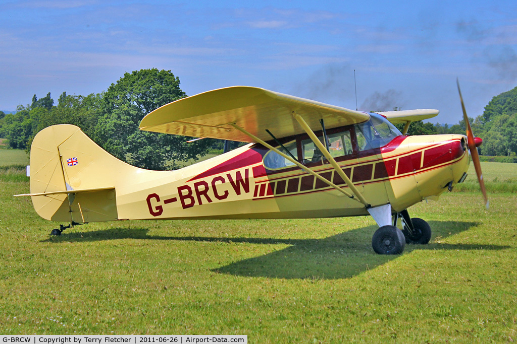 G-BRCW, 1946 Aeronca 11BC Chief C/N 11AC-366, 1946 Aeronca Aircraft Corporation AERONCA 11BC, c/n: 11AC-366 visitor to Baxterley