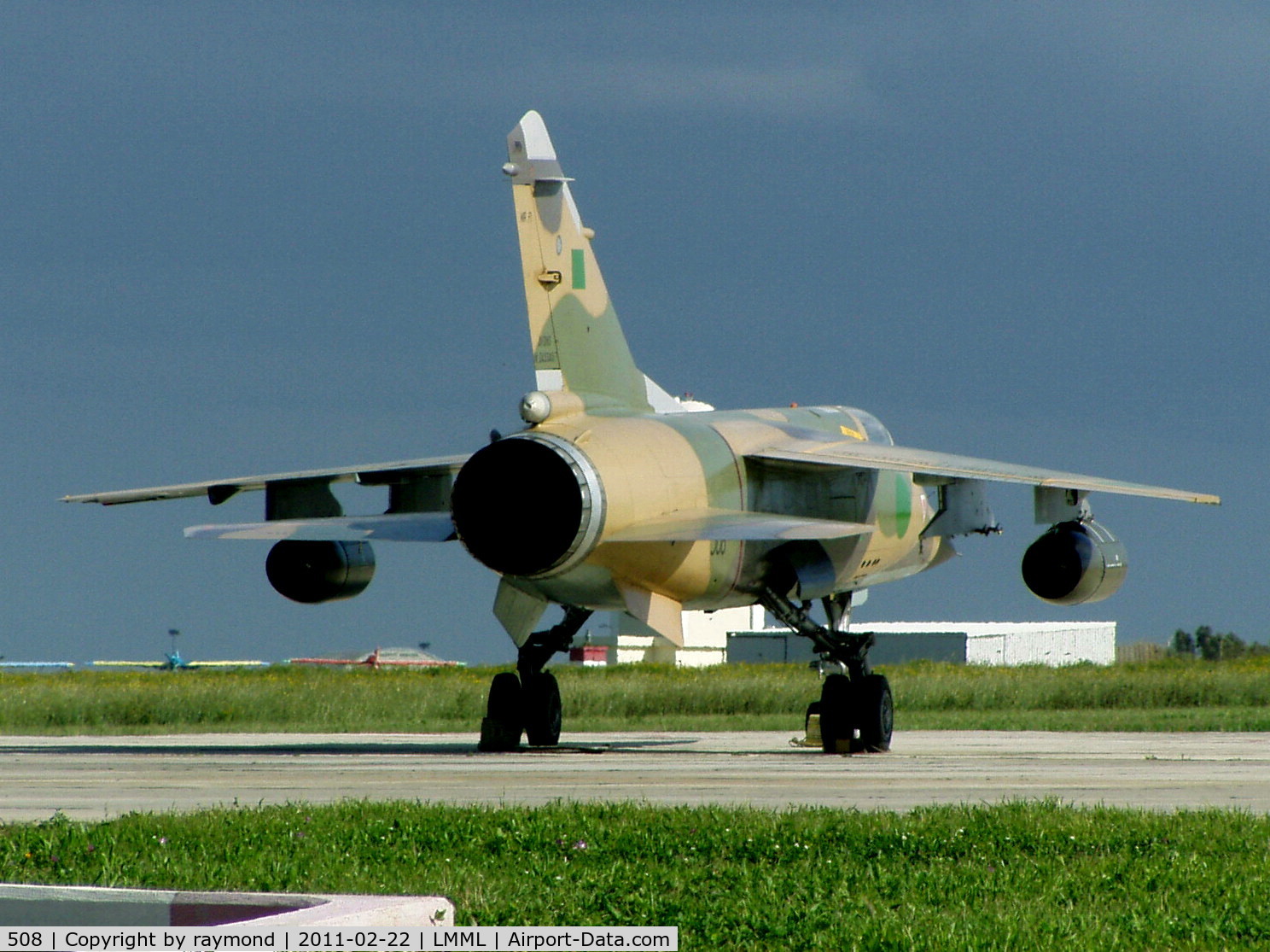 508, Dassault Mirage F.1ED C/N 508, Mirage F1 508 Libyan Air Force; aircraft flown into Malta after pilot refused to attack Benghazi during Libyan conflict.
