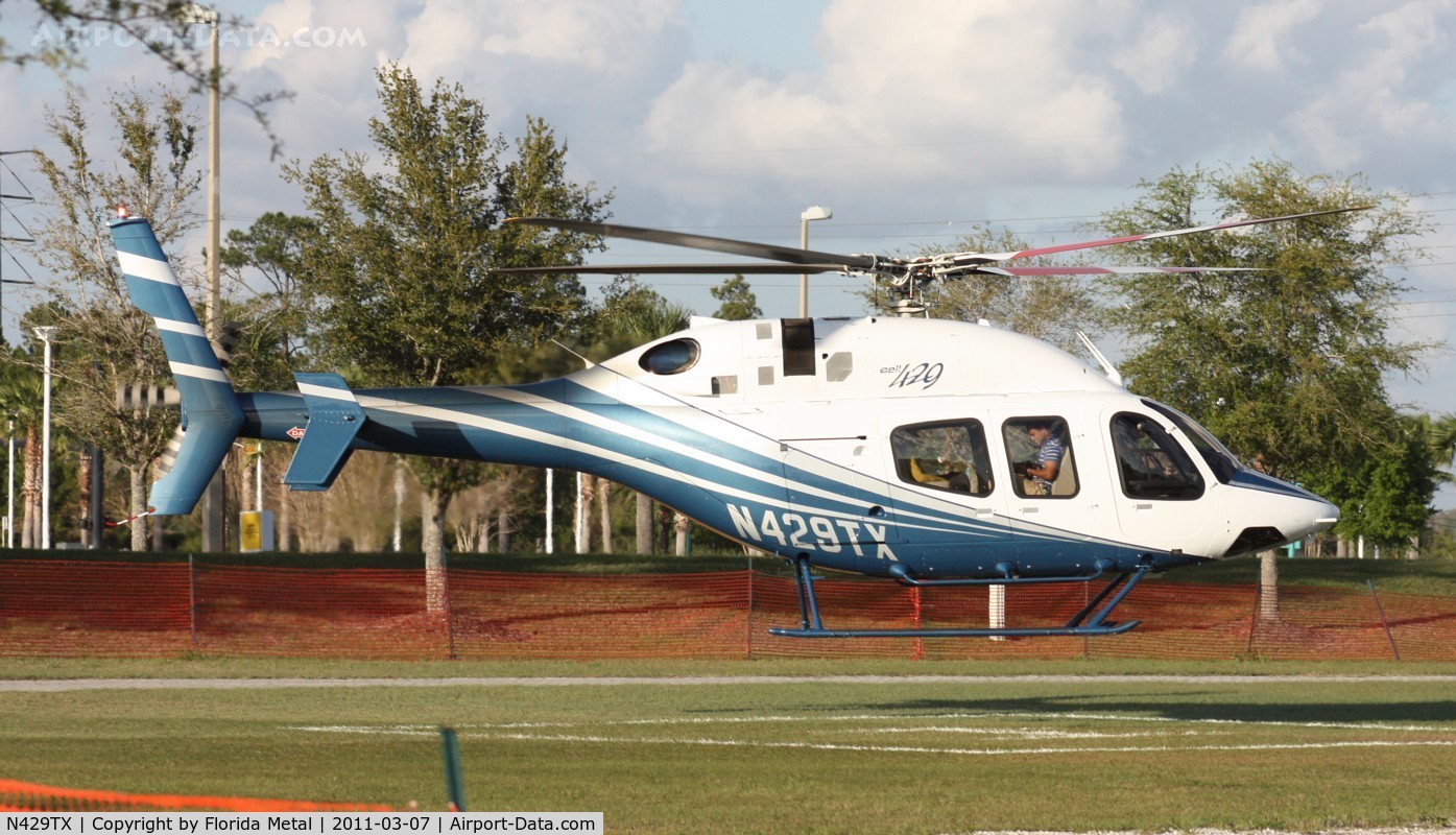 N429TX, Bell 429 GlobalRanger C/N 57018, Bell 429 leaving Heliexpo Orlando