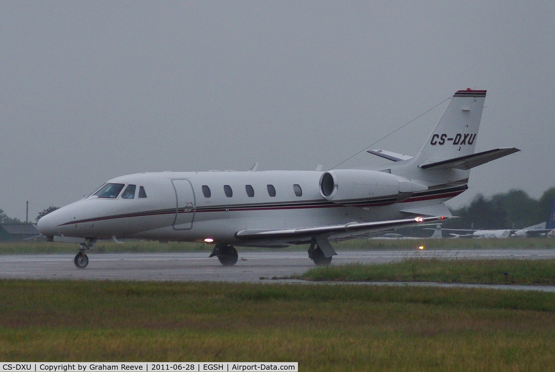 CS-DXU, 2008 Cessna 560 Citation Excel C/N 560-5775, About to deapart in a rain storm.