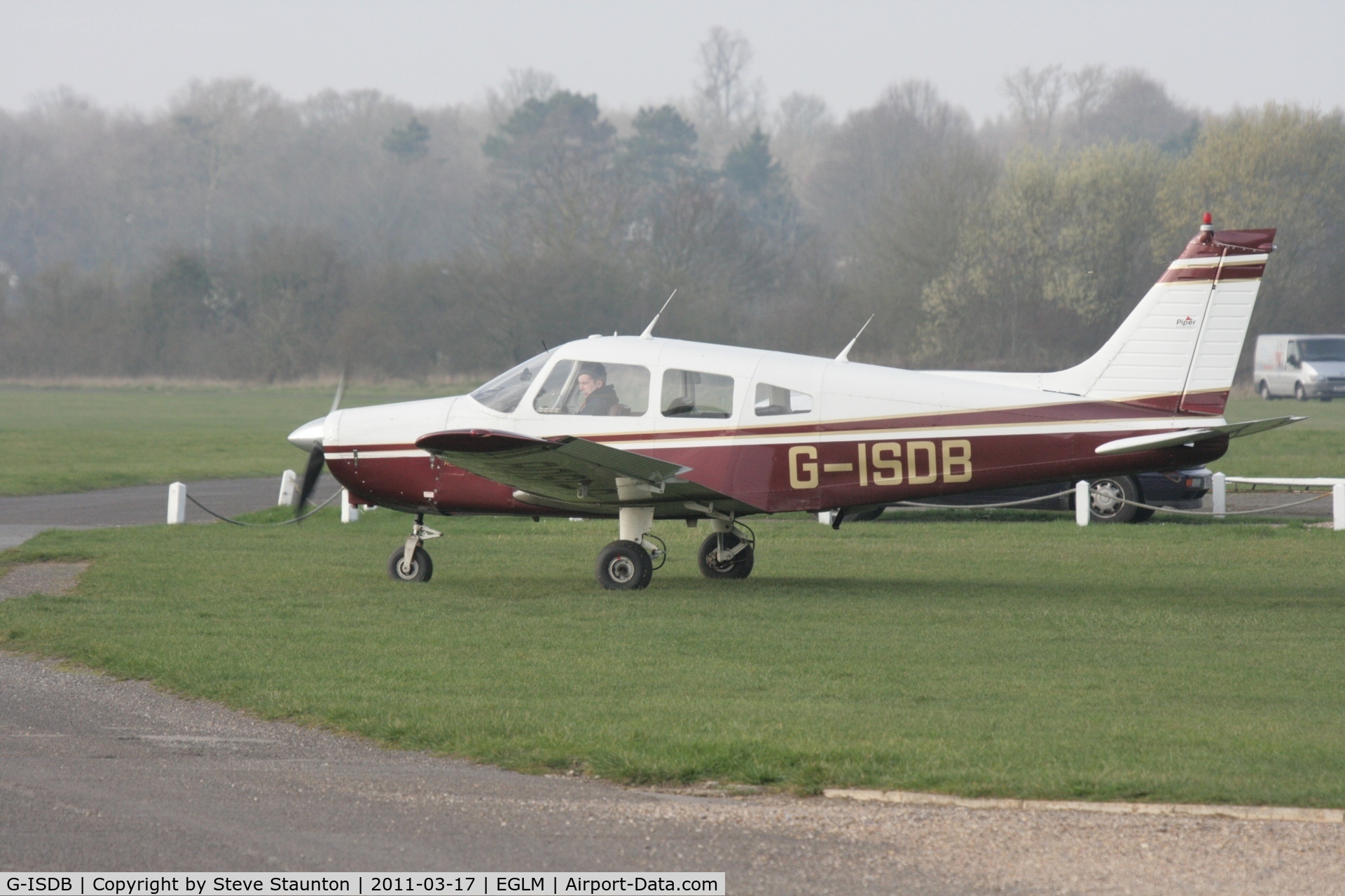 G-ISDB, 1977 Piper PA-28-161 Warrior II C/N 28-7716074, Taken at White Waltham Airfield March 2011