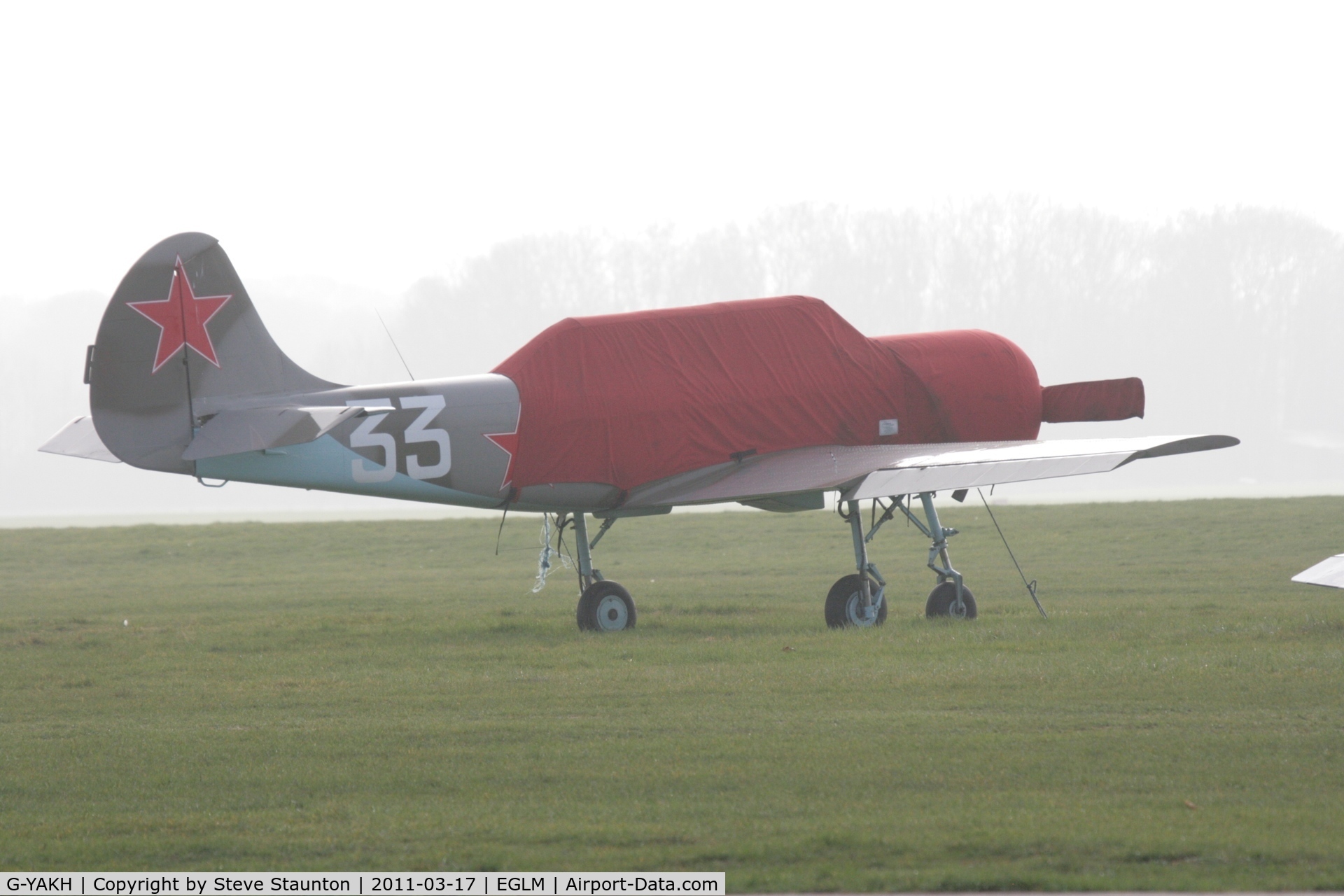 G-YAKH, 1989 Bacau Yak-52 C/N 899915, Taken at White Waltham Airfield March 2011