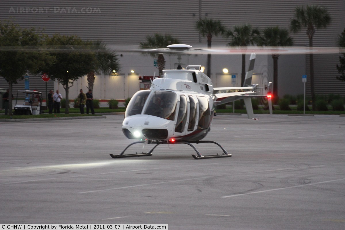 C-GHNW, 2010 Bell 407 C/N 54300, Bell 407 leaving Heliexpo Orlando