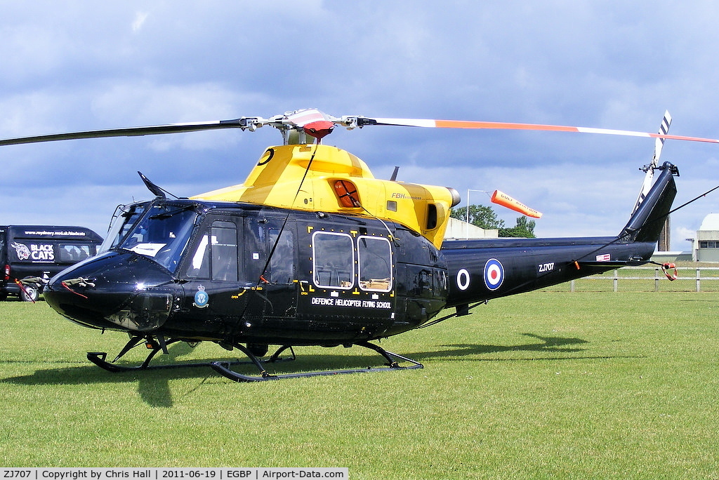 ZJ707, 2002 Bell 412EP Griffin HT1 C/N 36297, Defence Helicopter Flying School	Griffin on static display at the Cotswold Airshow