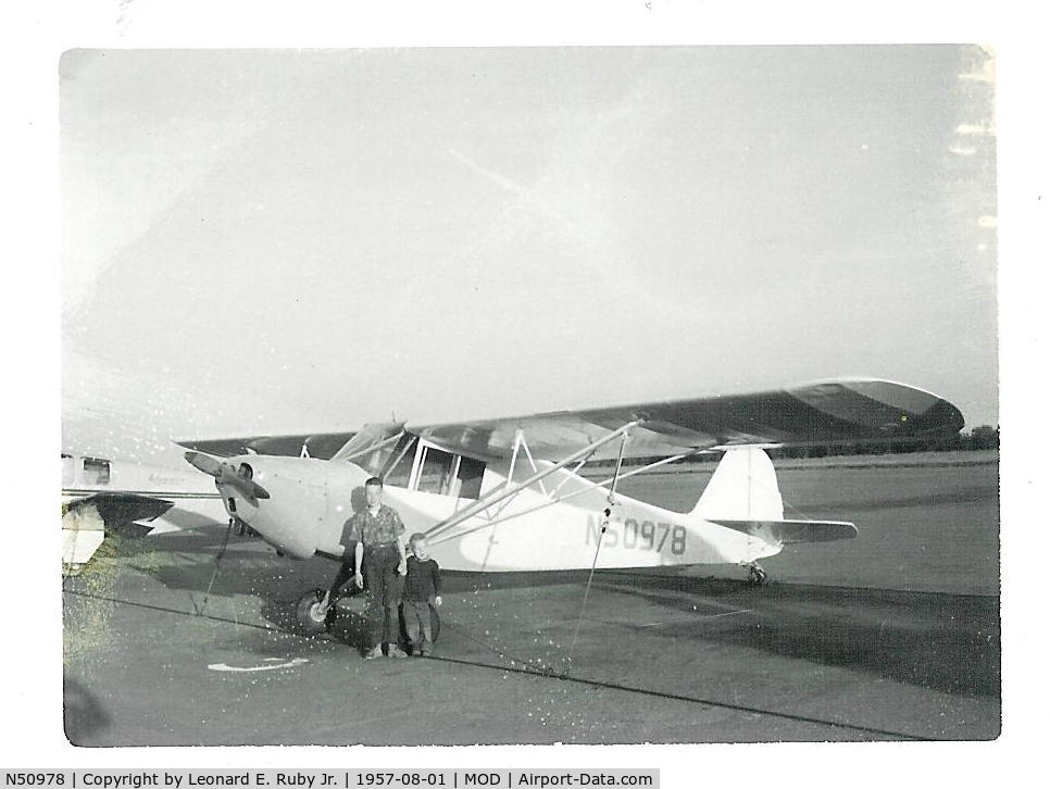 N50978, 1944 Taylorcraft DCO-65 C/N 5904, N50978 after repaint and some additional work. ca. 1957