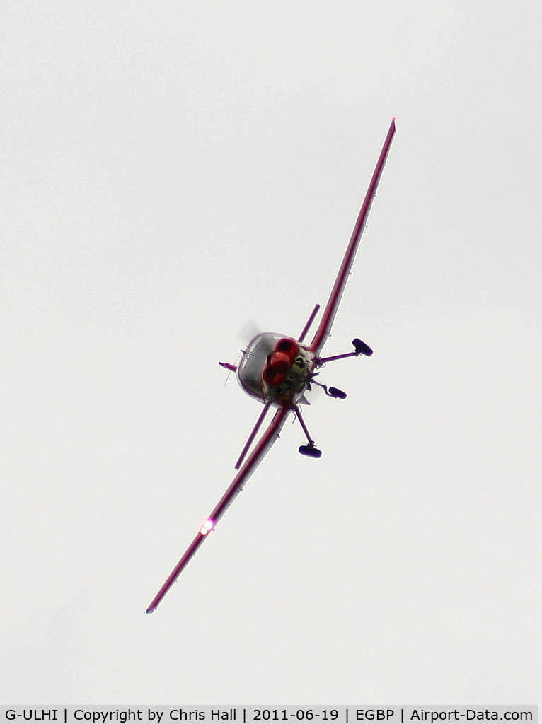 G-ULHI, 1972 Scottish Aviation Bulldog Series 100 Model 104 C/N BH100/148, Power Aerobatics Ltd Bulldog displaying at the Cotswold Airshow