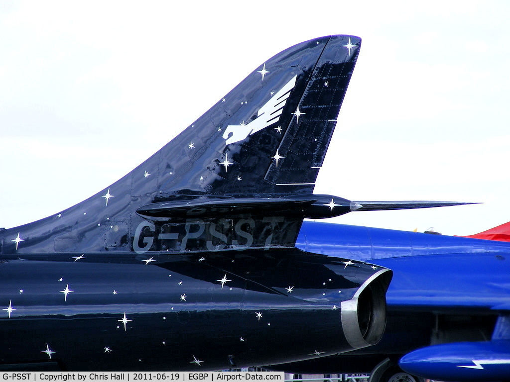 G-PSST, 1959 Hawker Hunter F.58A C/N HABL-003115, 'Miss demeanour' at the Cotswold Airshow
