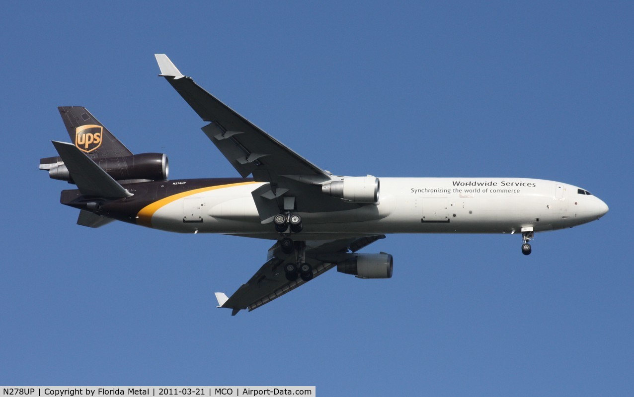 N278UP, 1995 McDonnell Douglas MD-11F C/N 48577, UPS MD-11F