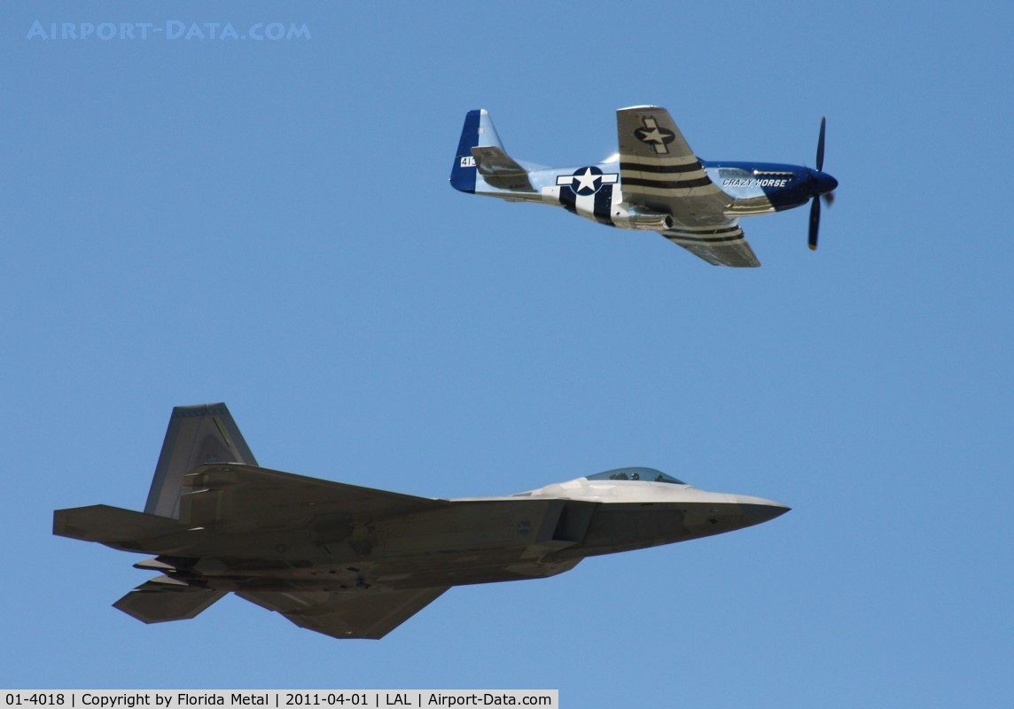 01-4018, 2001 Lockheed Martin F-22A Raptor C/N 645-4018, Raptor with Crazy Horse