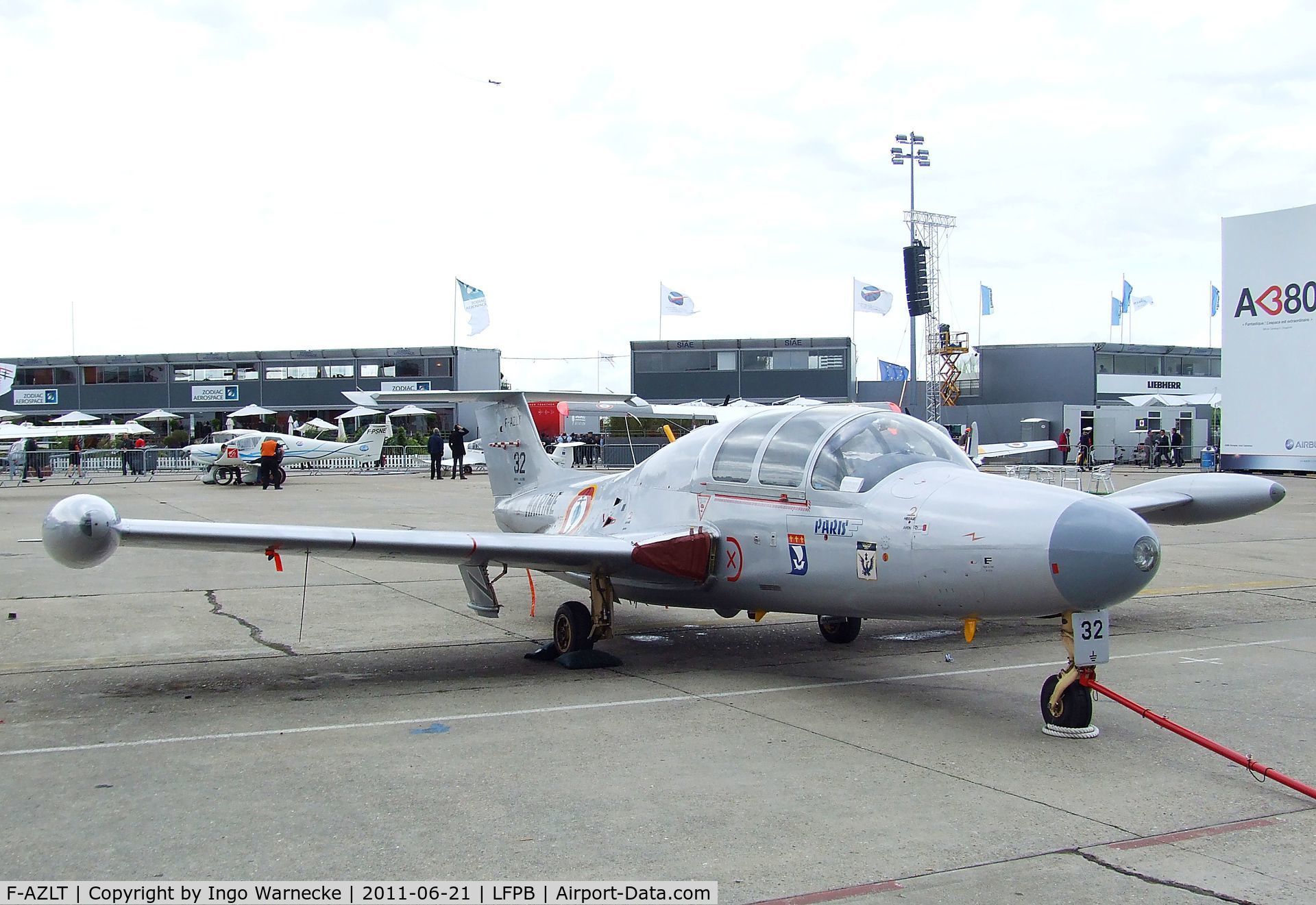 F-AZLT, Morane-Saulnier MS.760 Paris I C/N 32, Morane-Saulnier MS.760A Paris at the Aerosalon 2011, Paris