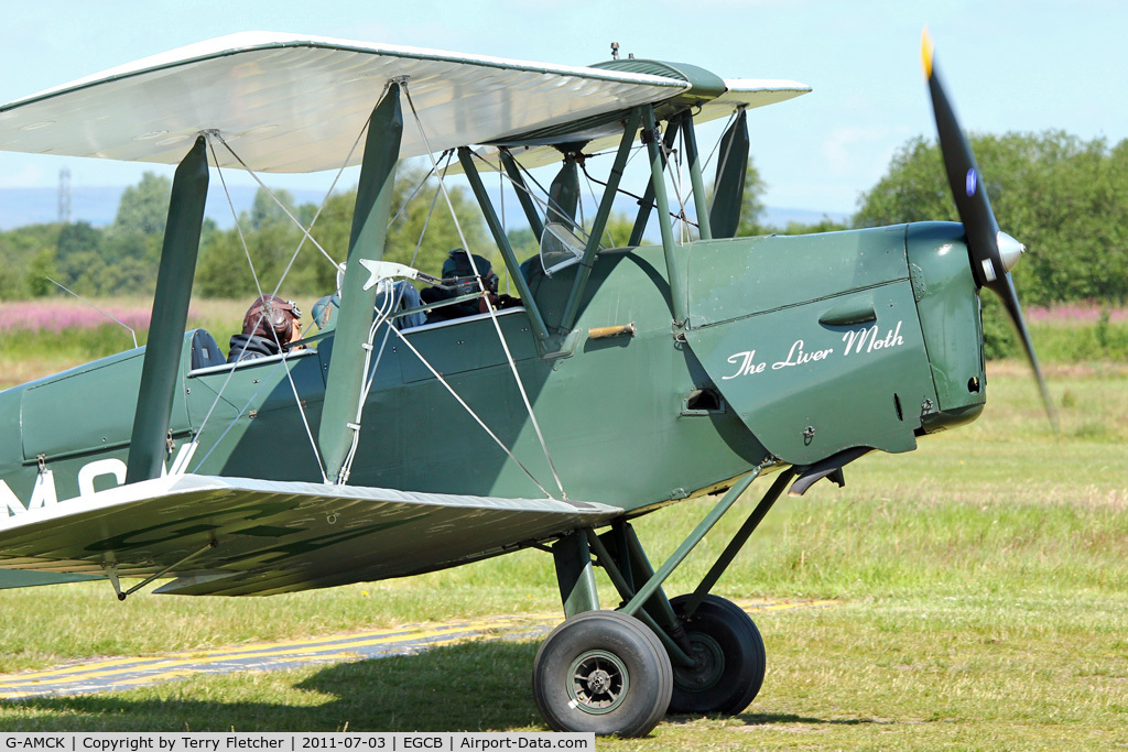 G-AMCK, 1941 De Havilland DH-82A Tiger Moth II C/N 84641, 1941 De Havilland DH82A Tiger Moth, c/n: 84641 giving pleasure rides at 2011 Open Day