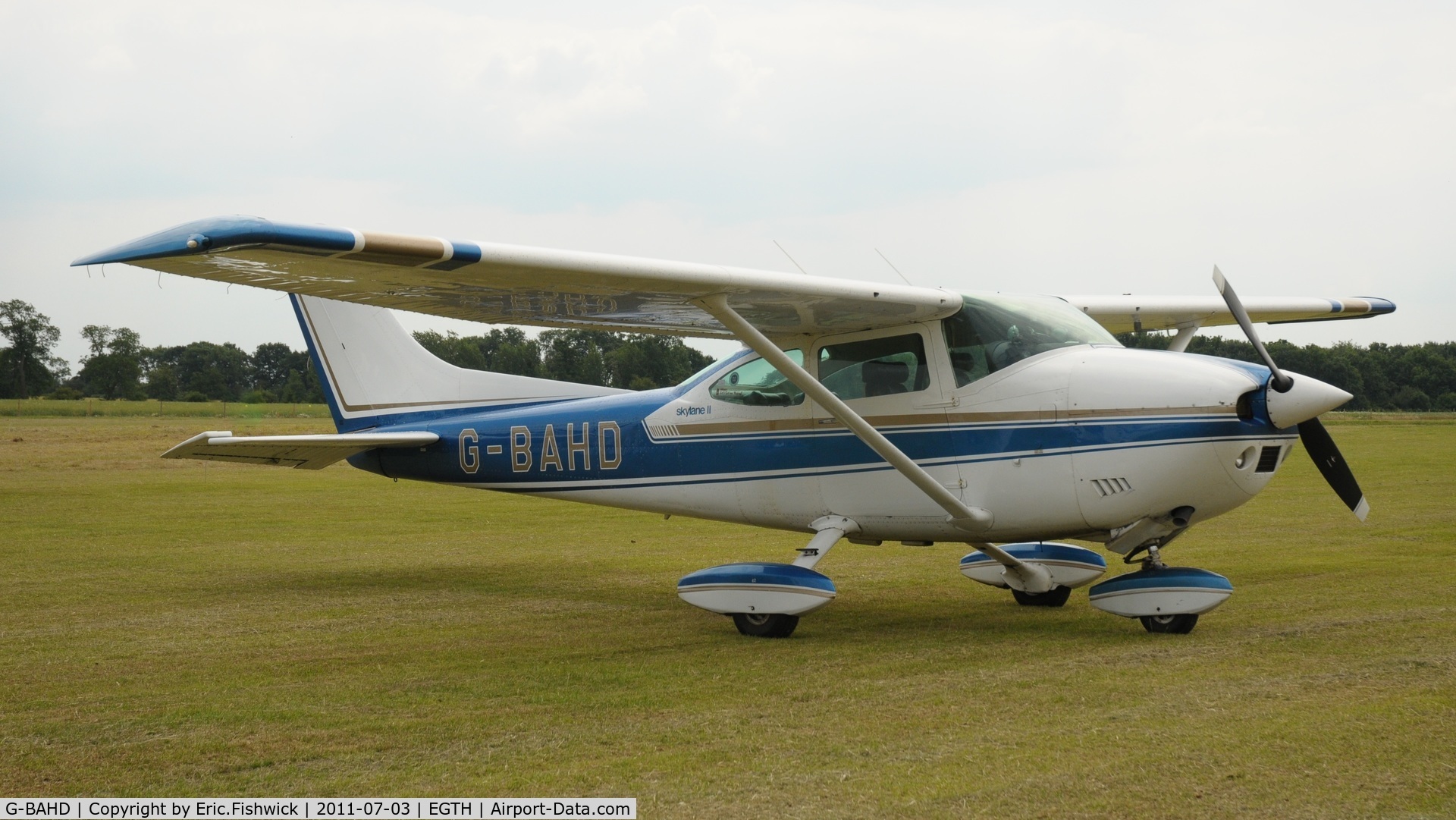 G-BAHD, 1972 Cessna 182P Skylane Skylane C/N 18261501, G-BAHD at Shuttleworth Military Pagent Air Display, July 2011